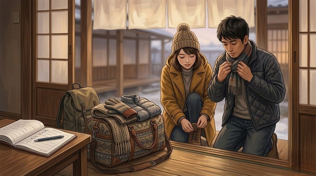 3月や冬の気温に備えた服装と持ち物のチェックリスト