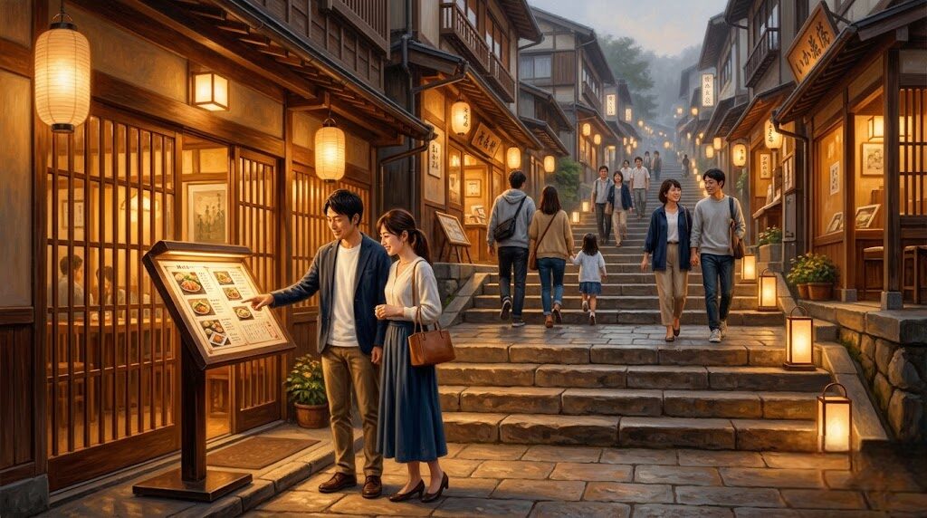 伊香保温泉で夕食を外で楽しむための完全ガイド