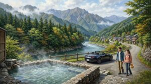 群馬の水上温泉でのドライブ旅！絶景露天風呂と日帰り観光ガイド