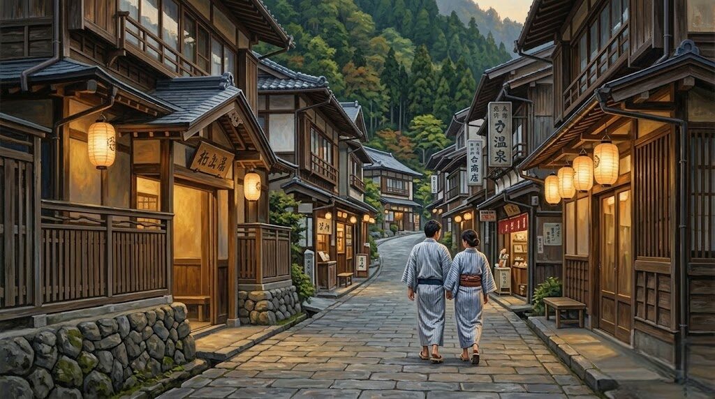 文豪たちも愛した渓谷美と歴史ある温泉街