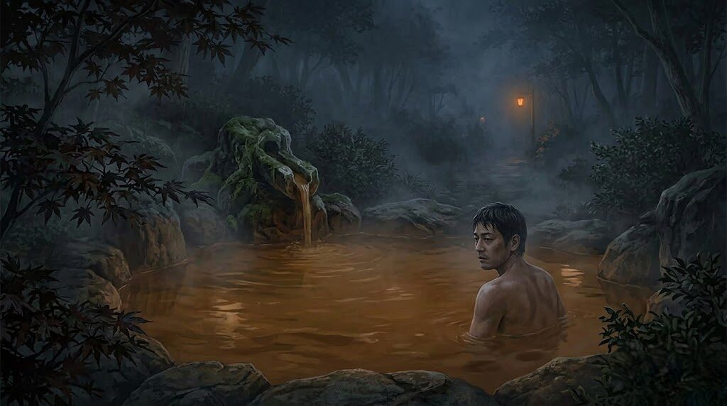 独特な泉質の見た目や夜の暗闇が本能に与える刺激