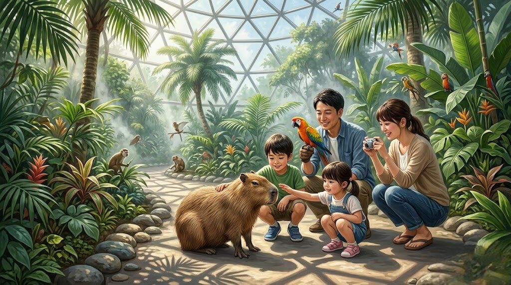 草津温泉の子供連れの遊び場に最適な熱帯圏