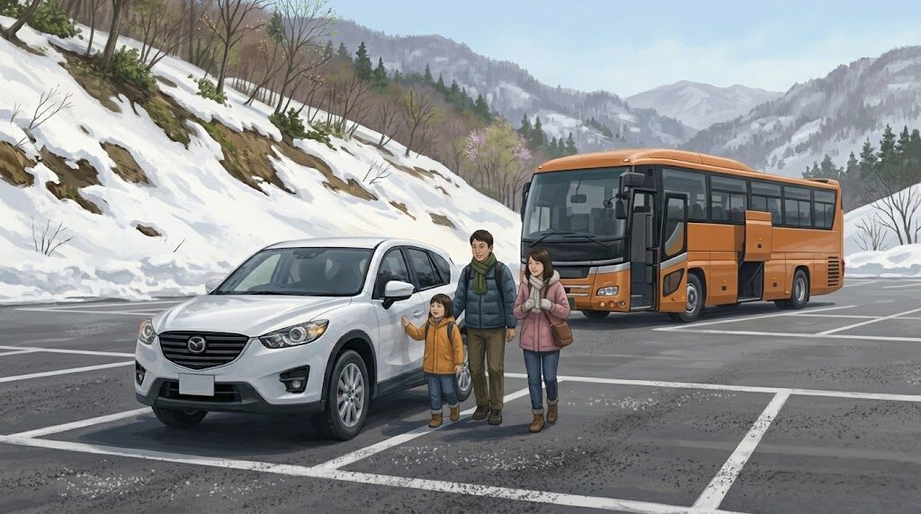 初心者でも安心な温泉門駐車場を活用して安全を確保する