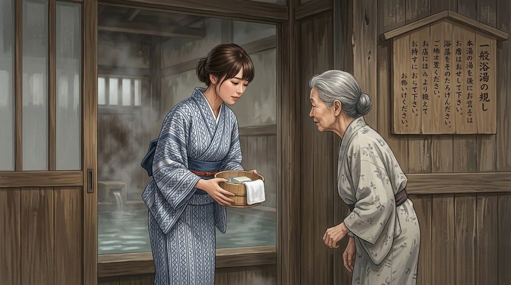 共同浴場を利用する際の持ち物と最低限のマナー