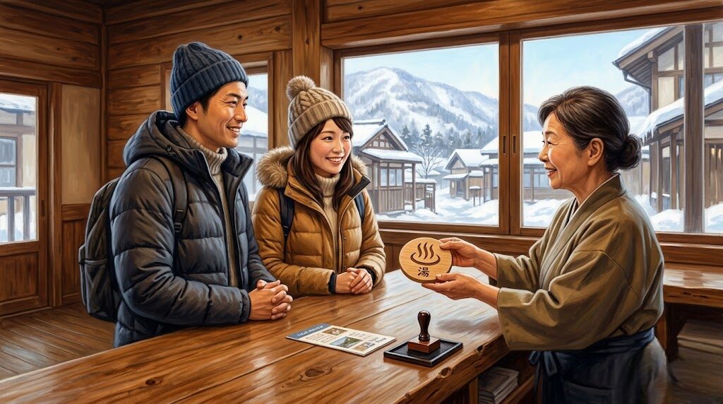 万座温泉の湯めぐり手形は宿泊者がお得！冬の注意点や買い方まとめ