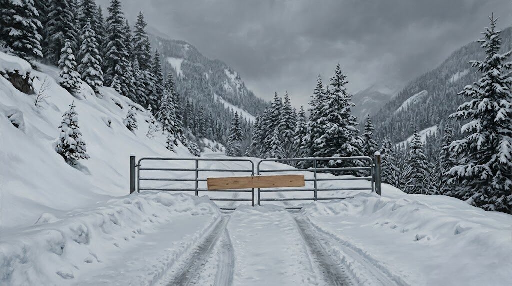 冬の通行止めによる移動の制限と閉鎖感