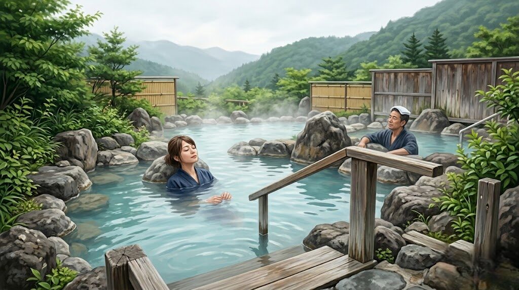 万座温泉の混浴を心ゆくまで楽しむための入り方