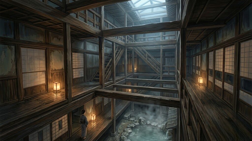 四万温泉積善館の心霊現象を錯覚させる建築の魅力