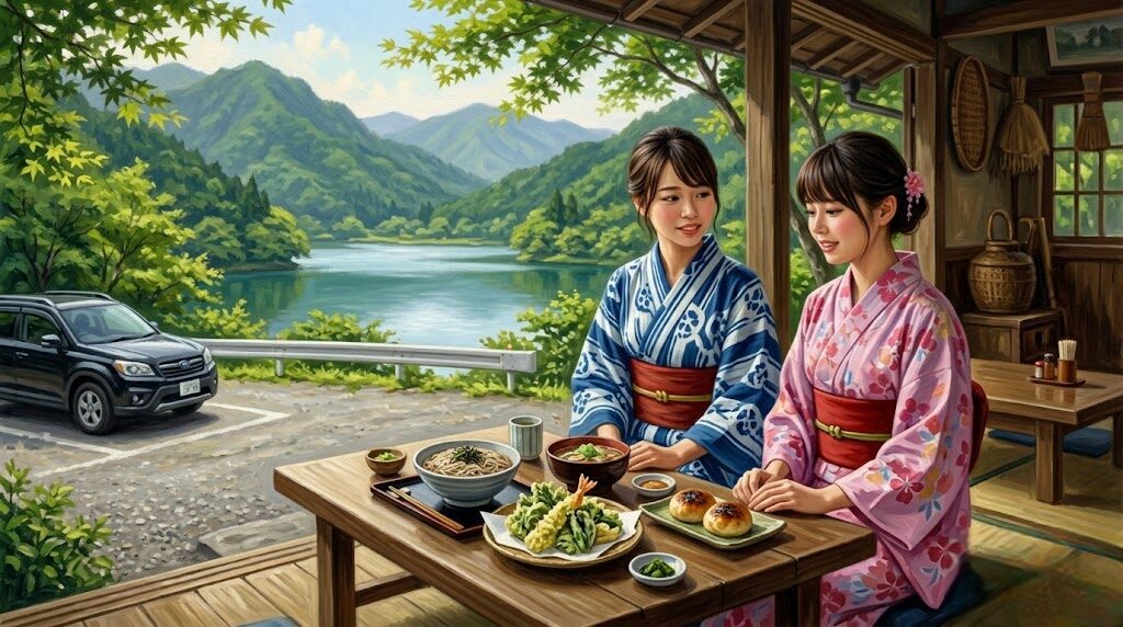 四万温泉から伊香保温泉の道中で寄れる観光地とグルメ