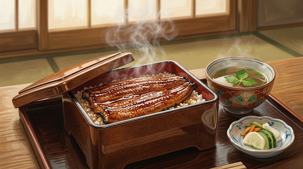 温泉街で味わう湯むしうな重や地元のランチ