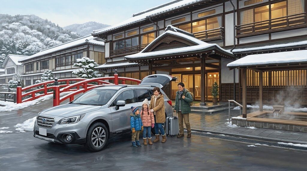 四万温泉のノーマルタイヤはいつまで？冬の雪道リスクと安全な行き方