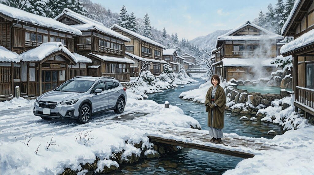 レンタカーを利用する際のスタッドレスや4WDの選び方