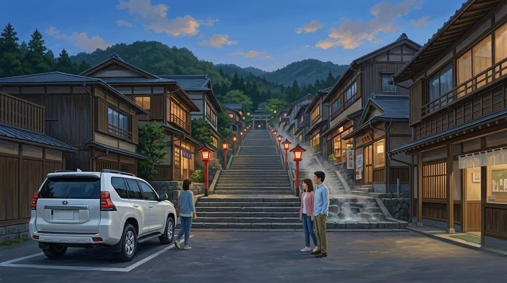 自家用車で巡る渋川や伊香保の石段街散策