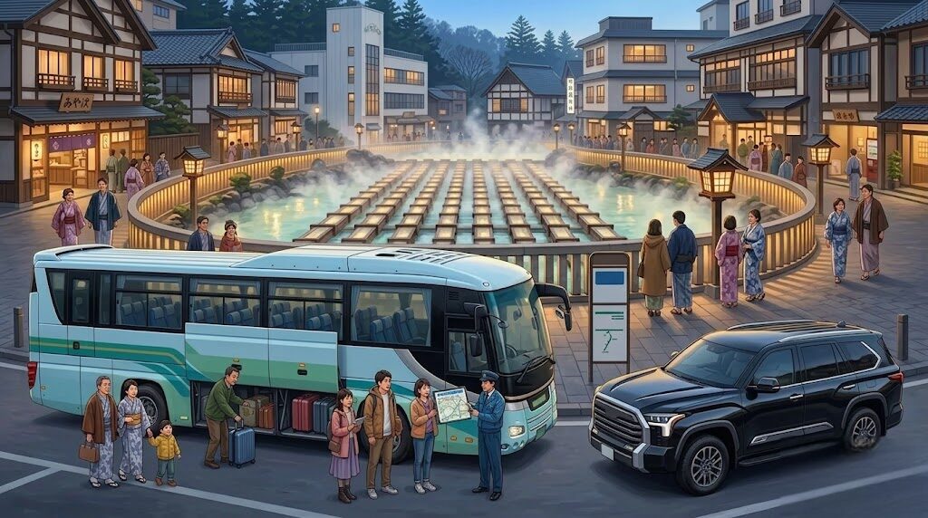 草津温泉から軽井沢アウトレットへ！2026最新のバスや車のルート情報