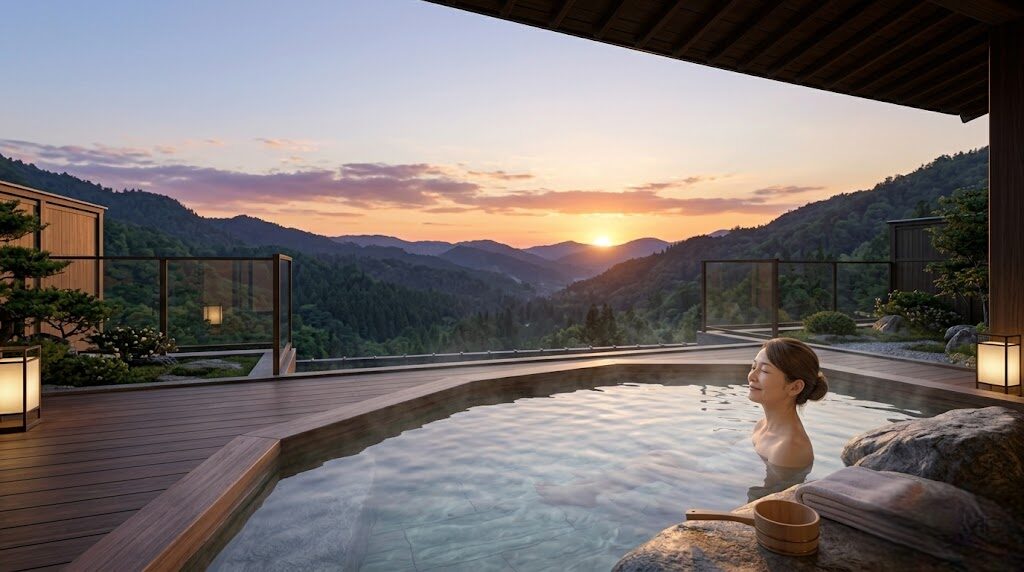 屋上露天風呂の開放感と宿泊客の満足度