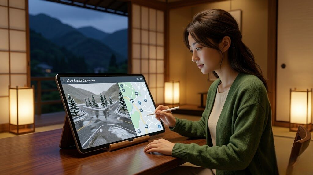 ライブカメラで現地の路面状況を確認する方法