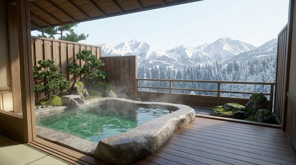 露天風呂付き客室がある草津の宿