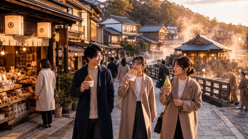 有馬温泉の食べ歩きは何時から回るべきか具体例で解説