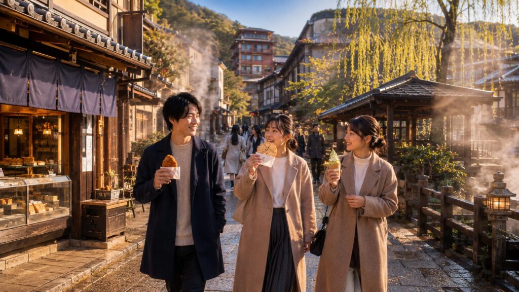 有馬温泉の食べ歩きは何時まで楽しめるかの具体的な例