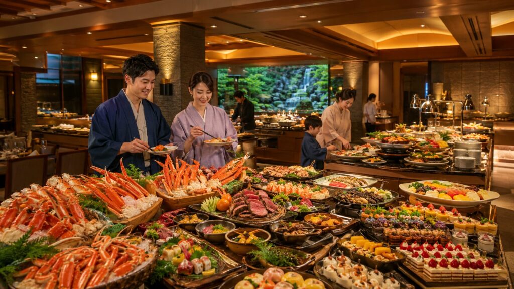 群馬のバイキングが美味しい宿ランキング11選！カニ食べ放題も紹介